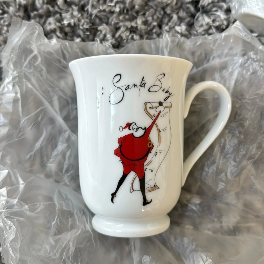 Pottery Barn Santa baby mug -brand New